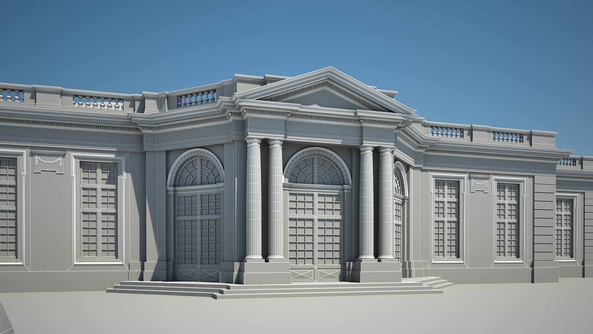 Classical Building IV 3D model_15