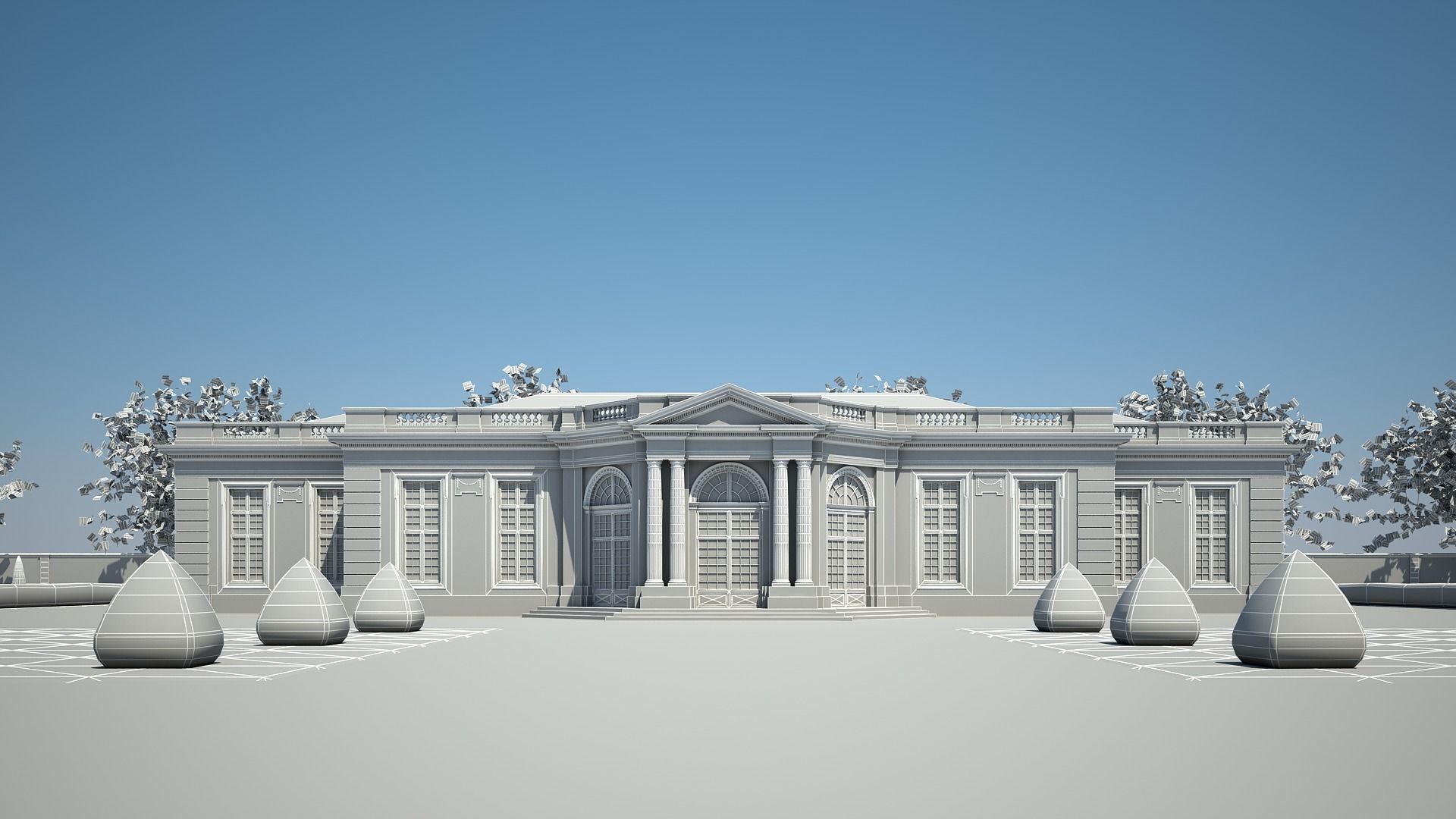 Classical Building IV 3D model_17