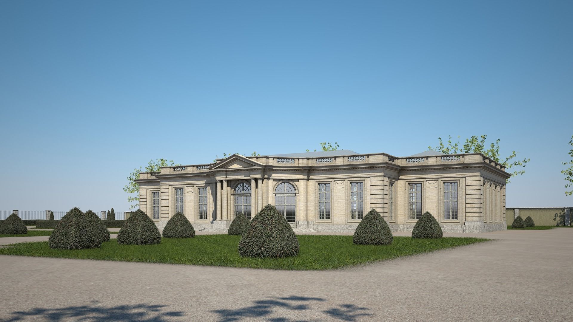 Classical Building IV 3D model_3