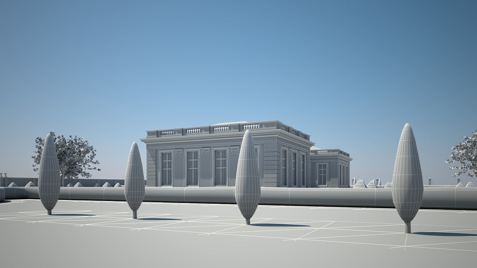 Classical Building IV 3D model_22