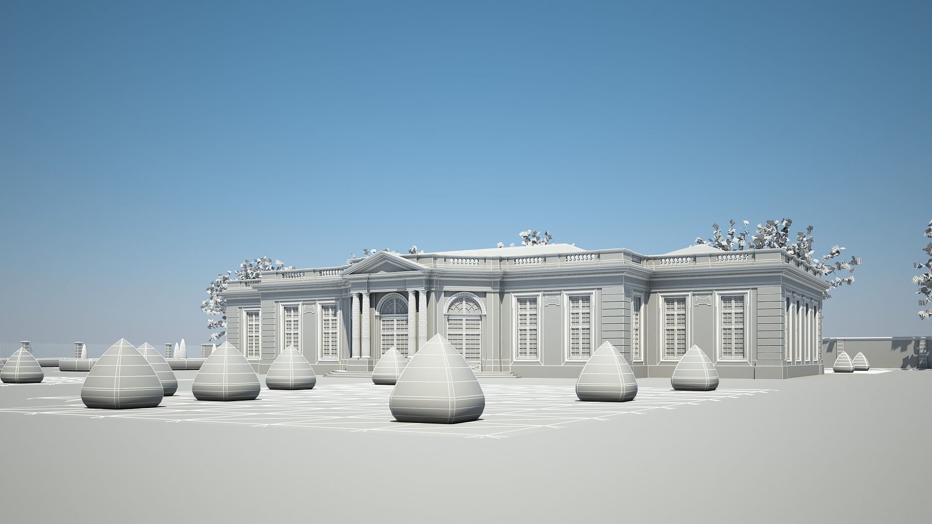Classical Building IV 3D model_18