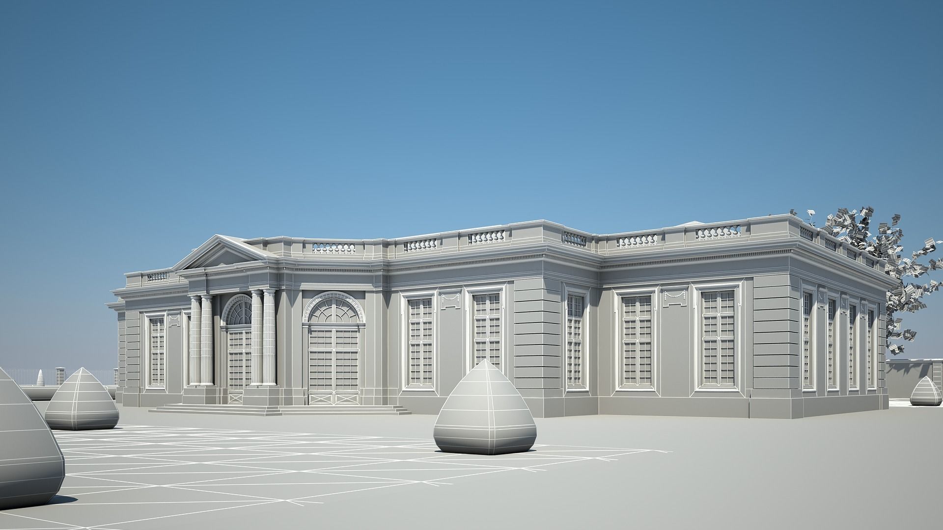 Classical Building IV 3D model_19
