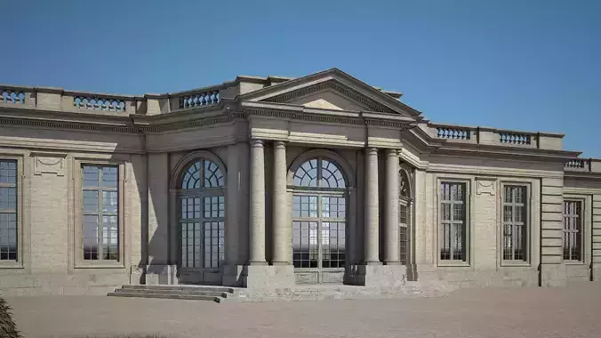 Classical Building IV 3D model Classical Building IV 3D model