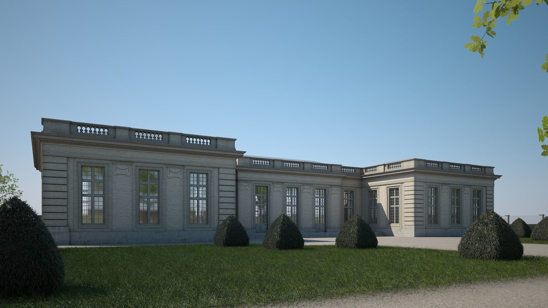 Classical Building IV 3D model_6