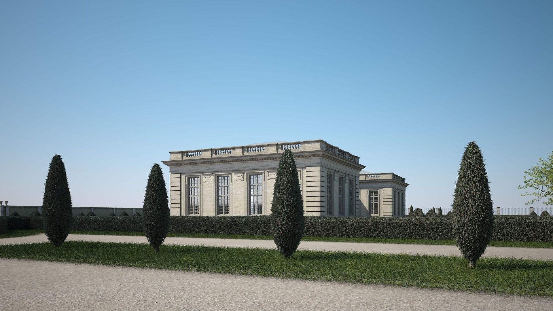 Classical Building IV 3D model_7