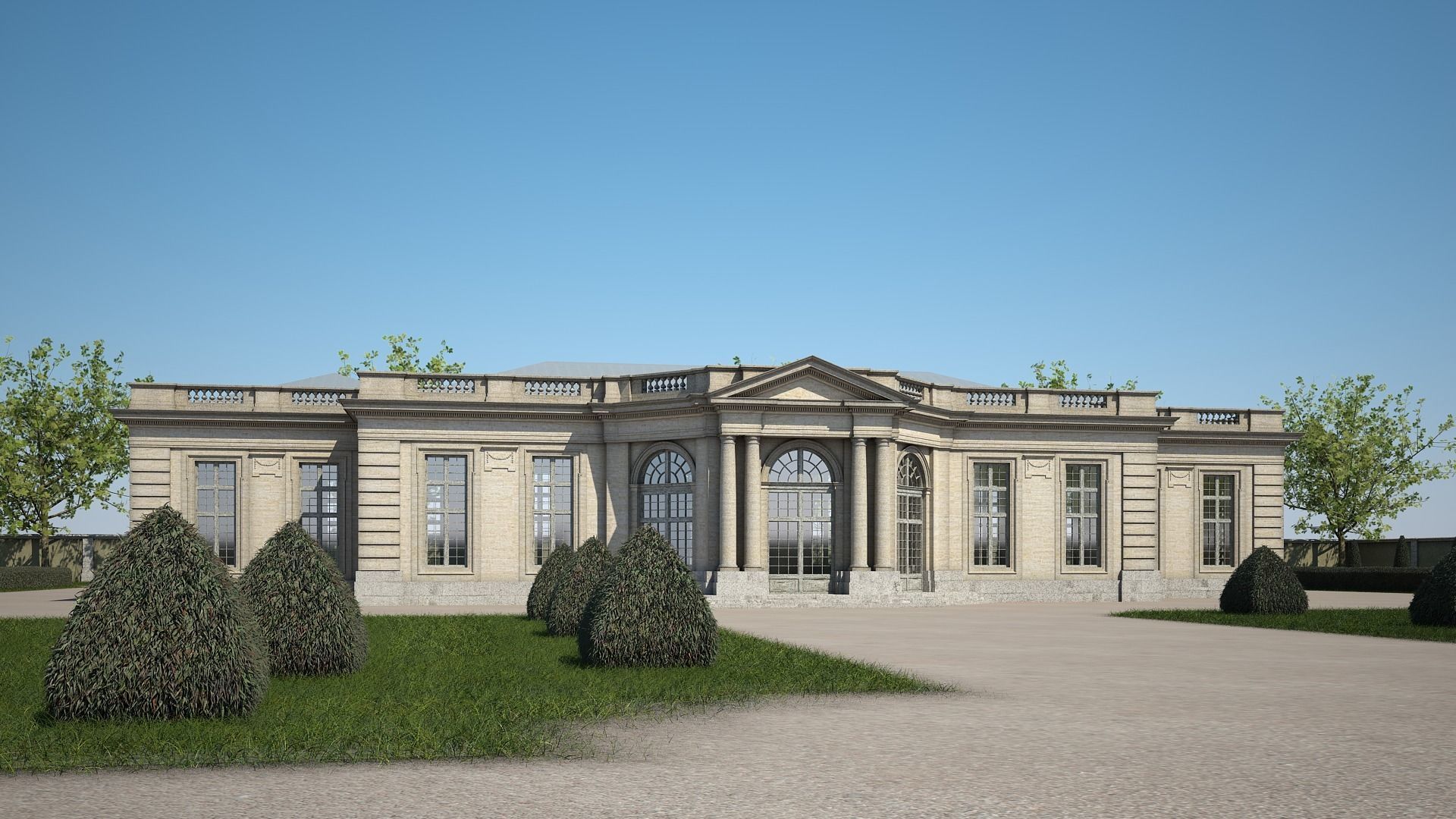 Classical Building IV 3D model_1
