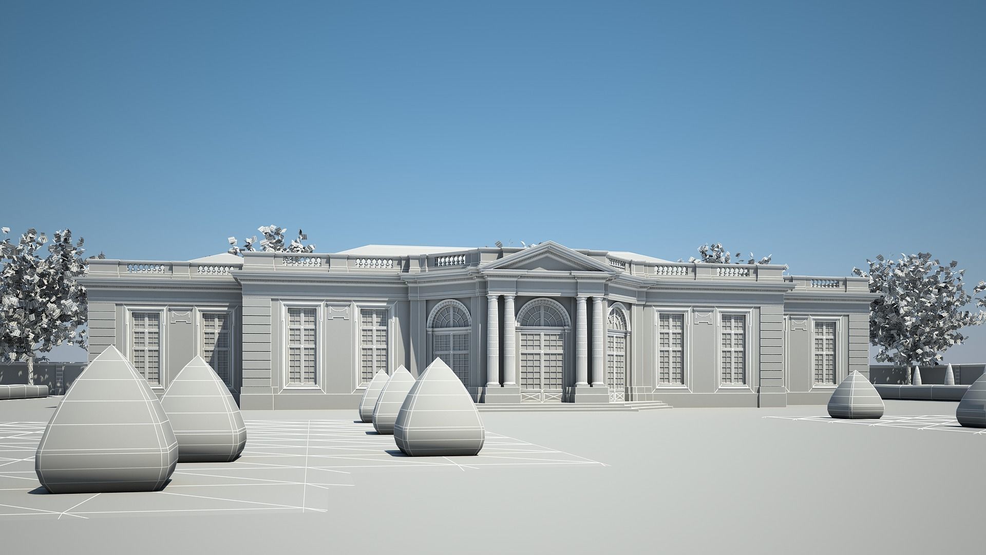 Classical Building IV 3D model_16