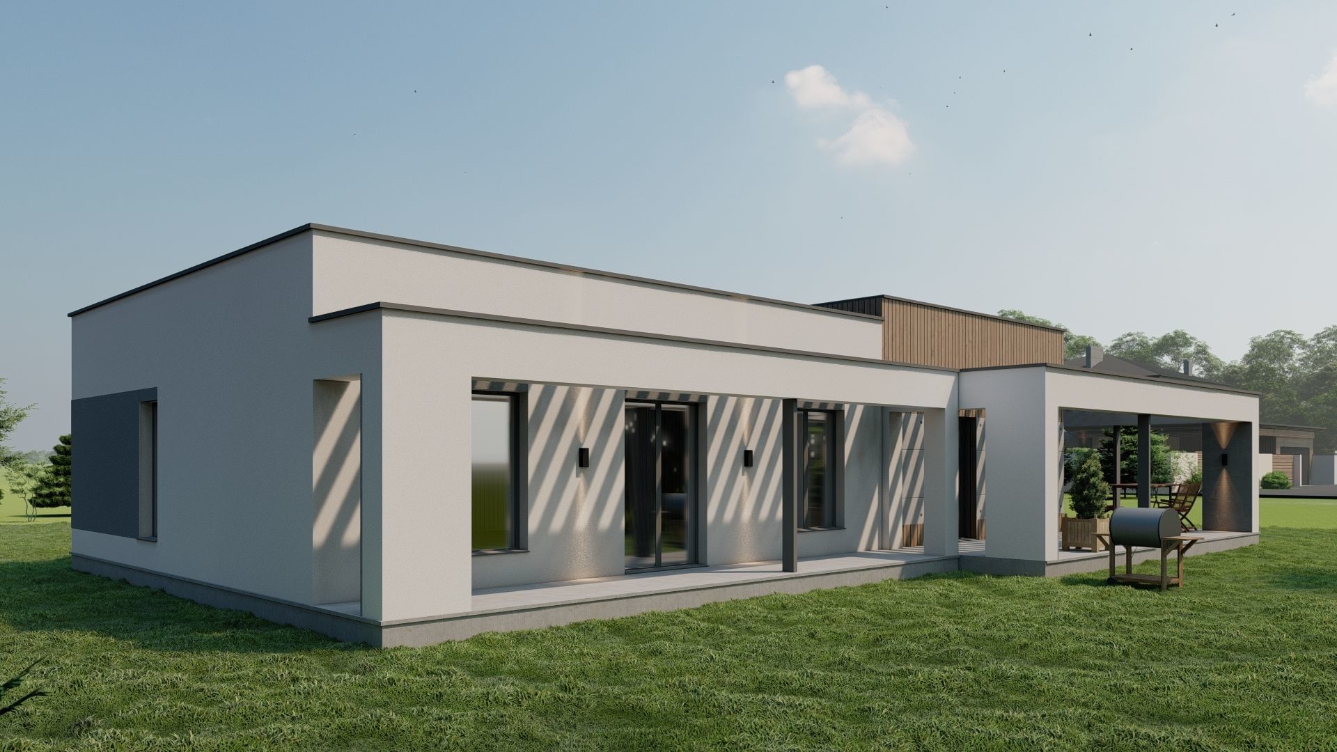 modern Residential house 3D model_5