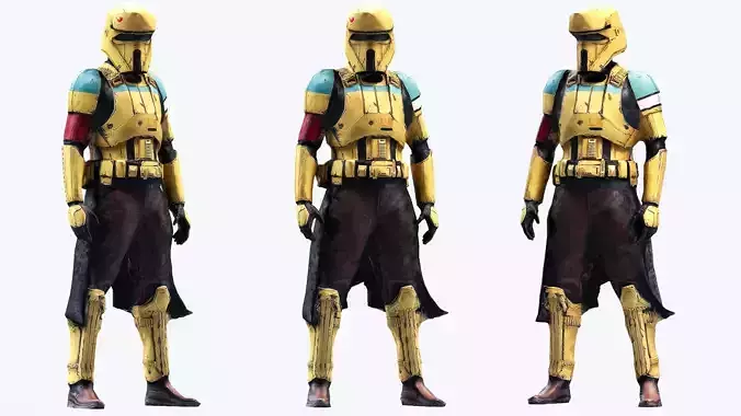 Rogue-Trooper - 3d Model star wars trooper Low-poly 3D model