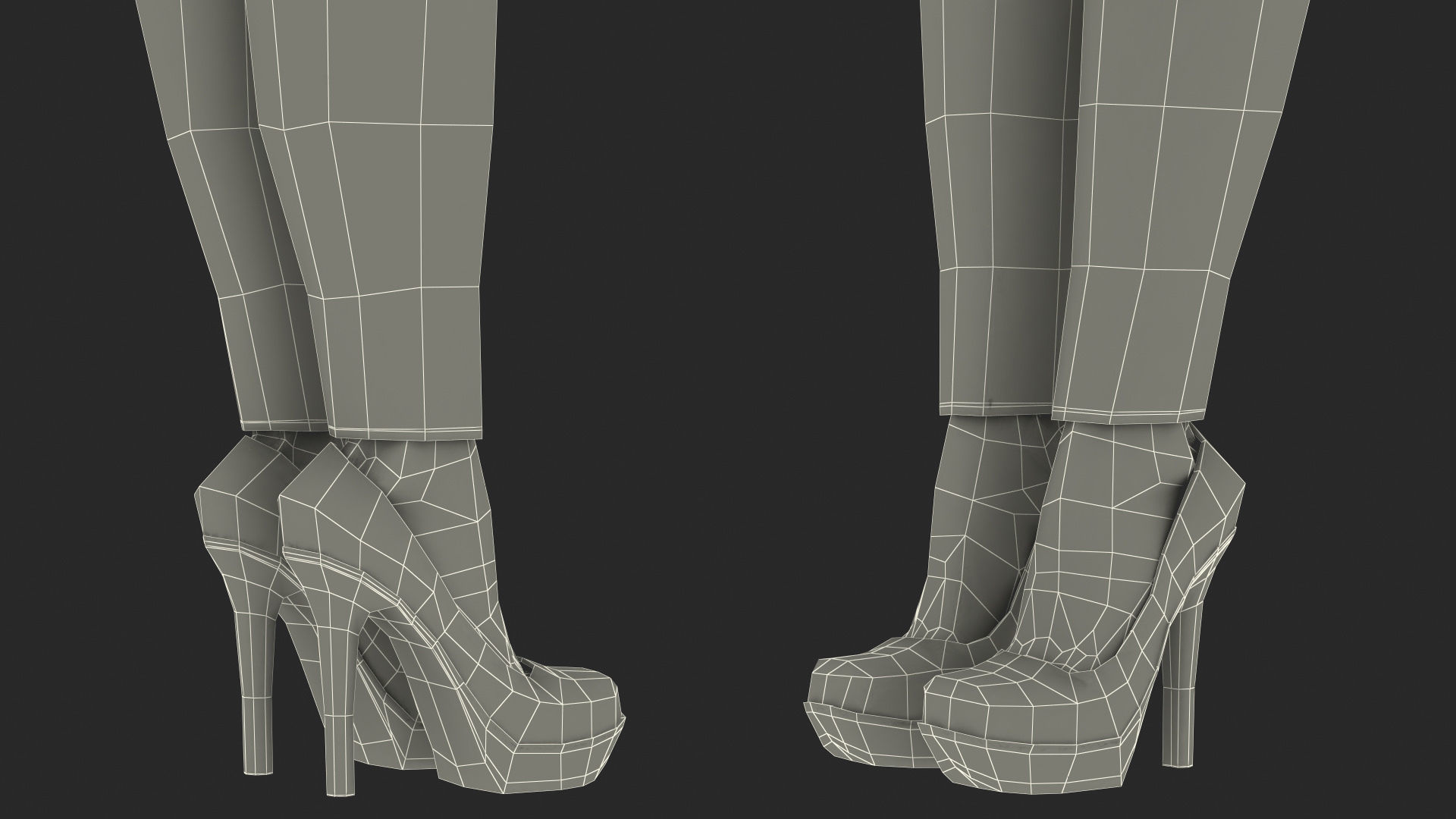 Fashionable Style Teenage Black Girl Rigged for Modo 3D model_39