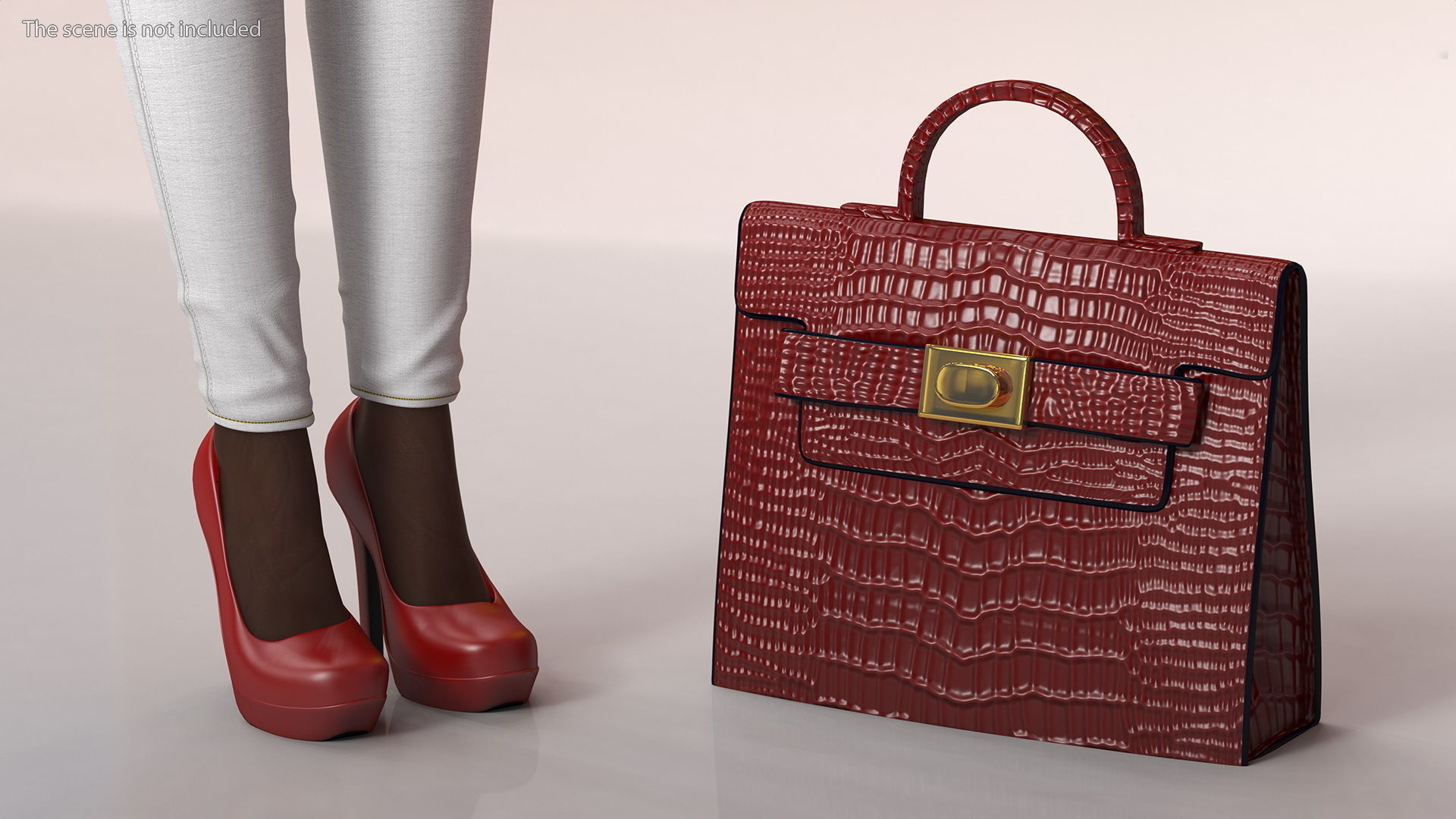 Fashionable Style Teenage Black Girl Rigged for Modo 3D model_14