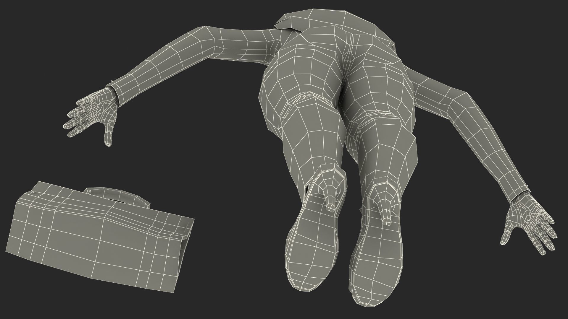 Fashionable Style Teenage Black Girl Rigged for Modo 3D model_36