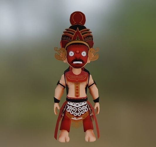 Klono Traditional Clothes Low-poly 3D model