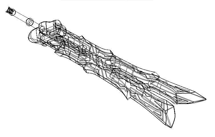 Great Thunderblade 3D printable model from legend of zelda  3D print model_6