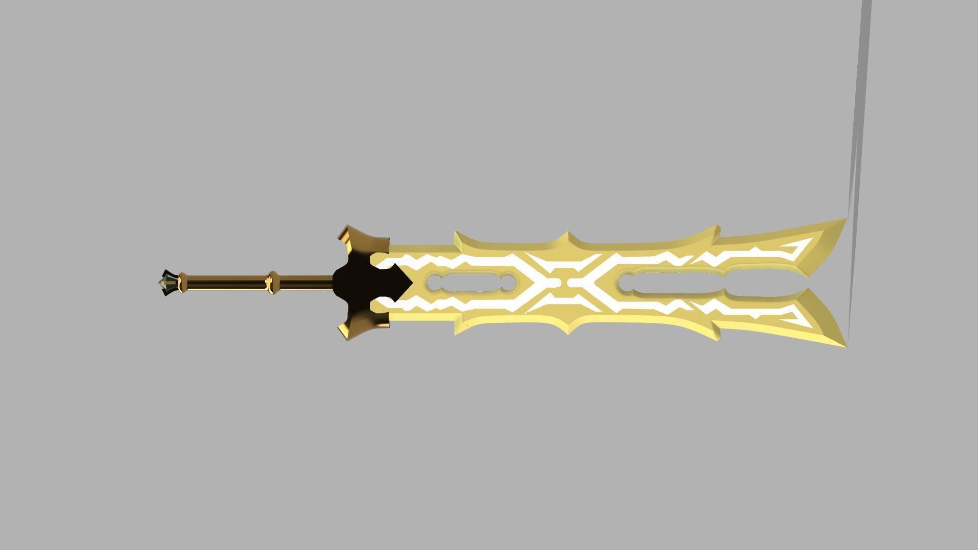 Great Thunderblade 3D printable model from legend of zelda  3D print model_4