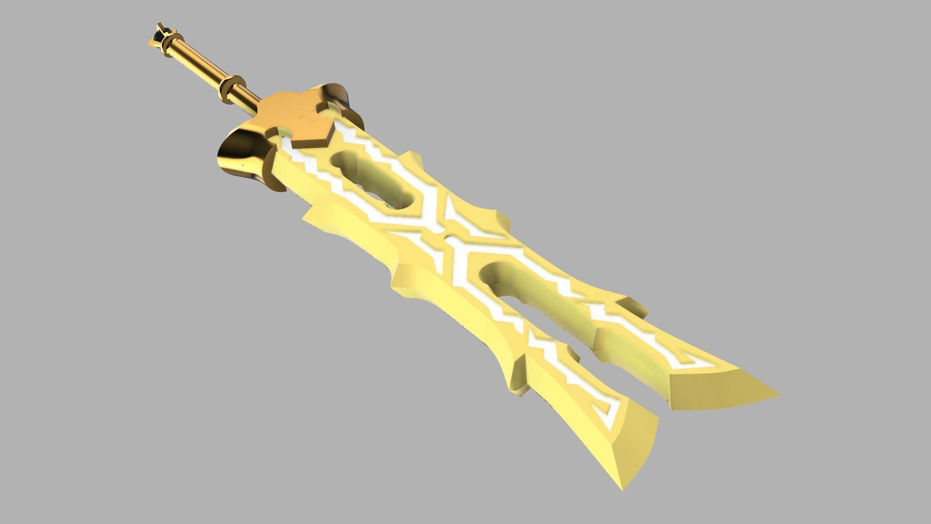 Great Thunderblade 3D printable model from legend of zelda  3D print model_3