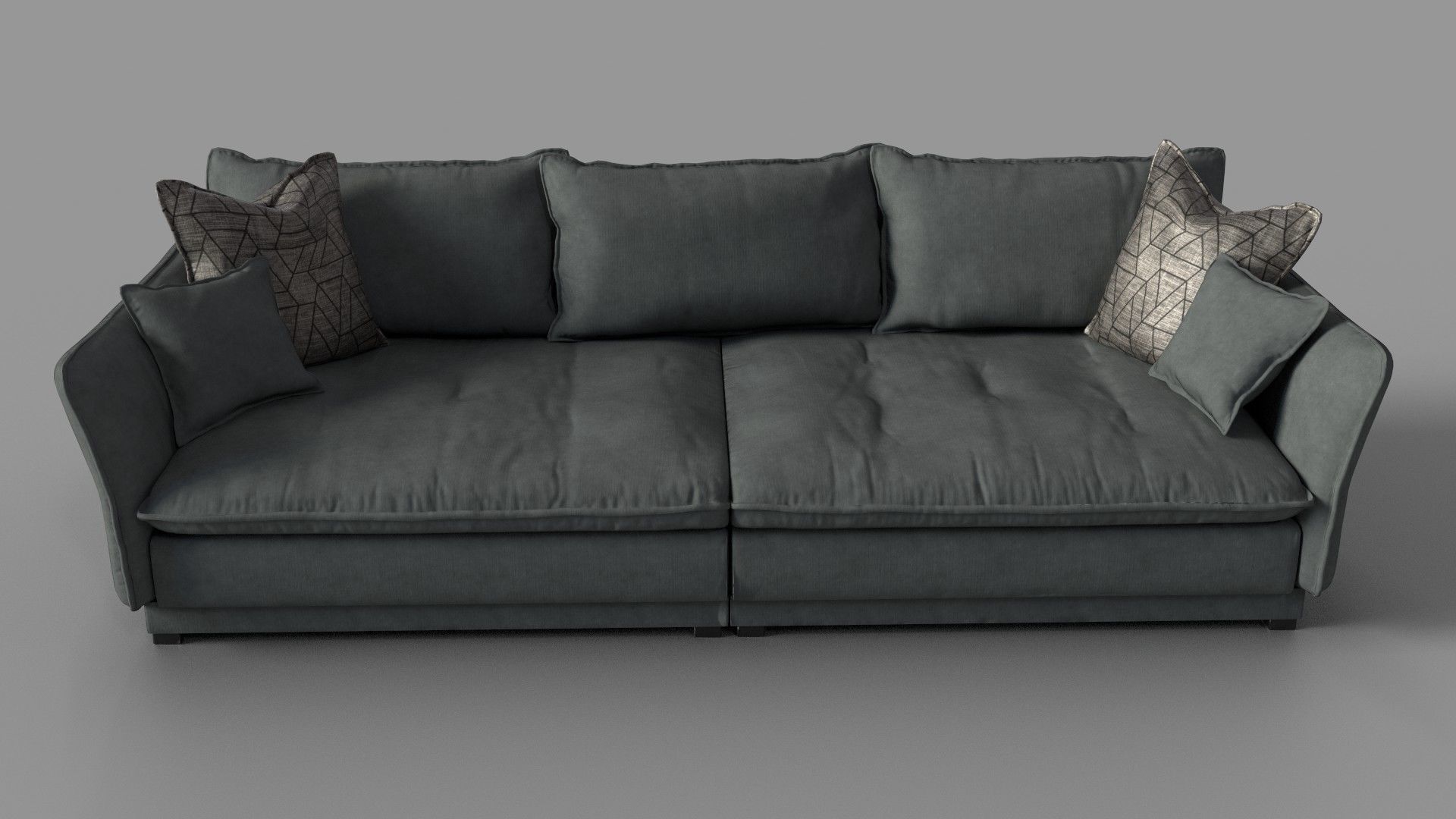 Big Sofa Palladio Low-poly 3D model_3