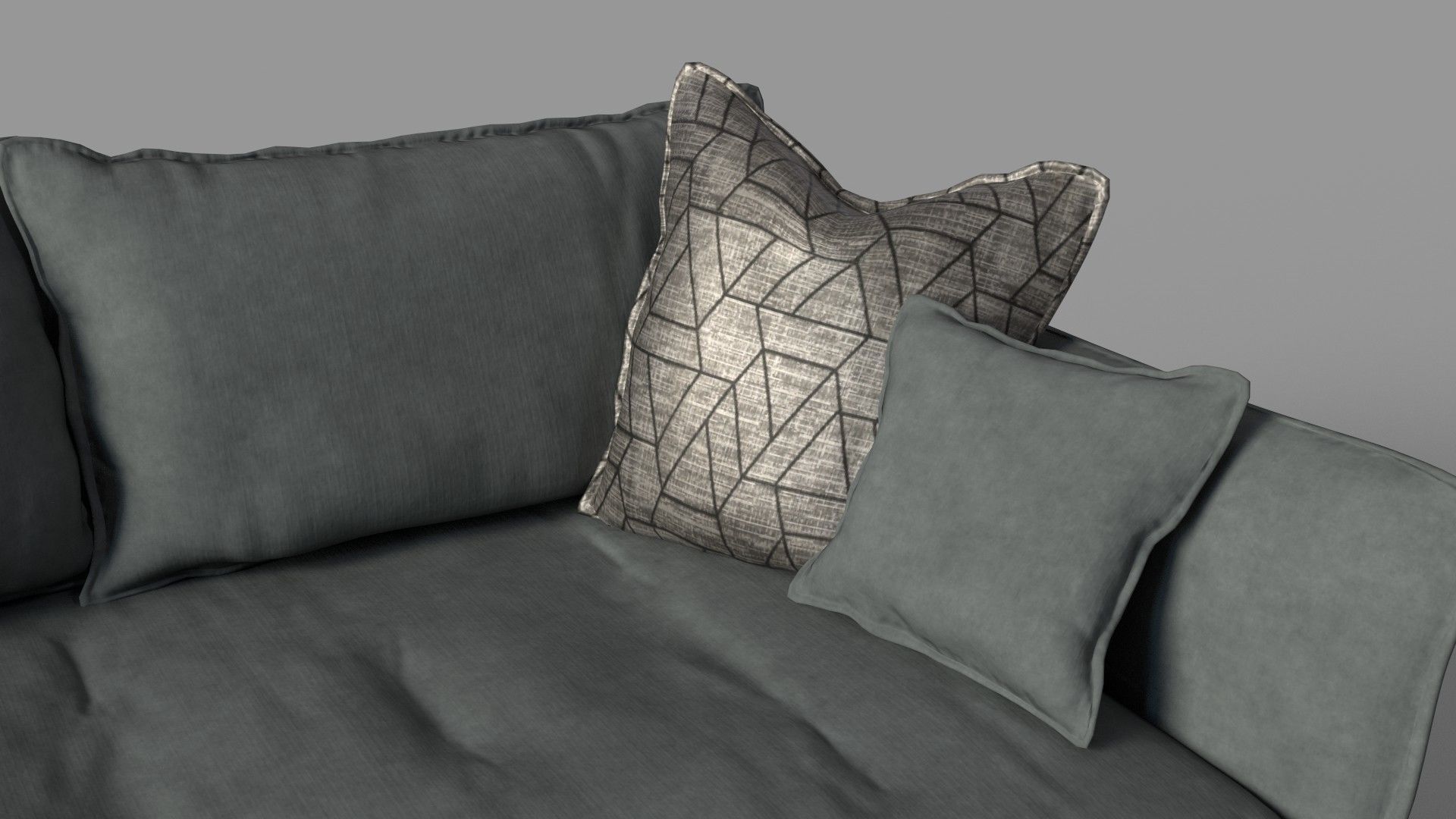 Big Sofa Palladio Low-poly 3D model_7
