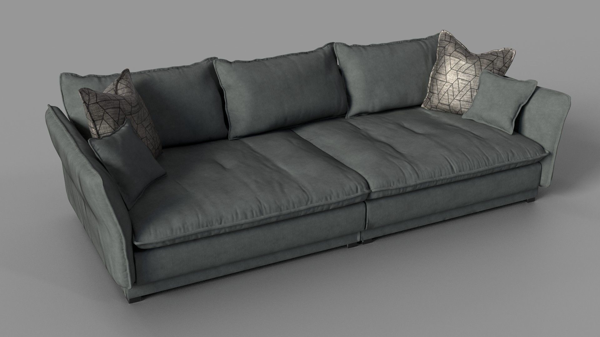 Big Sofa Palladio Low-poly 3D model_2