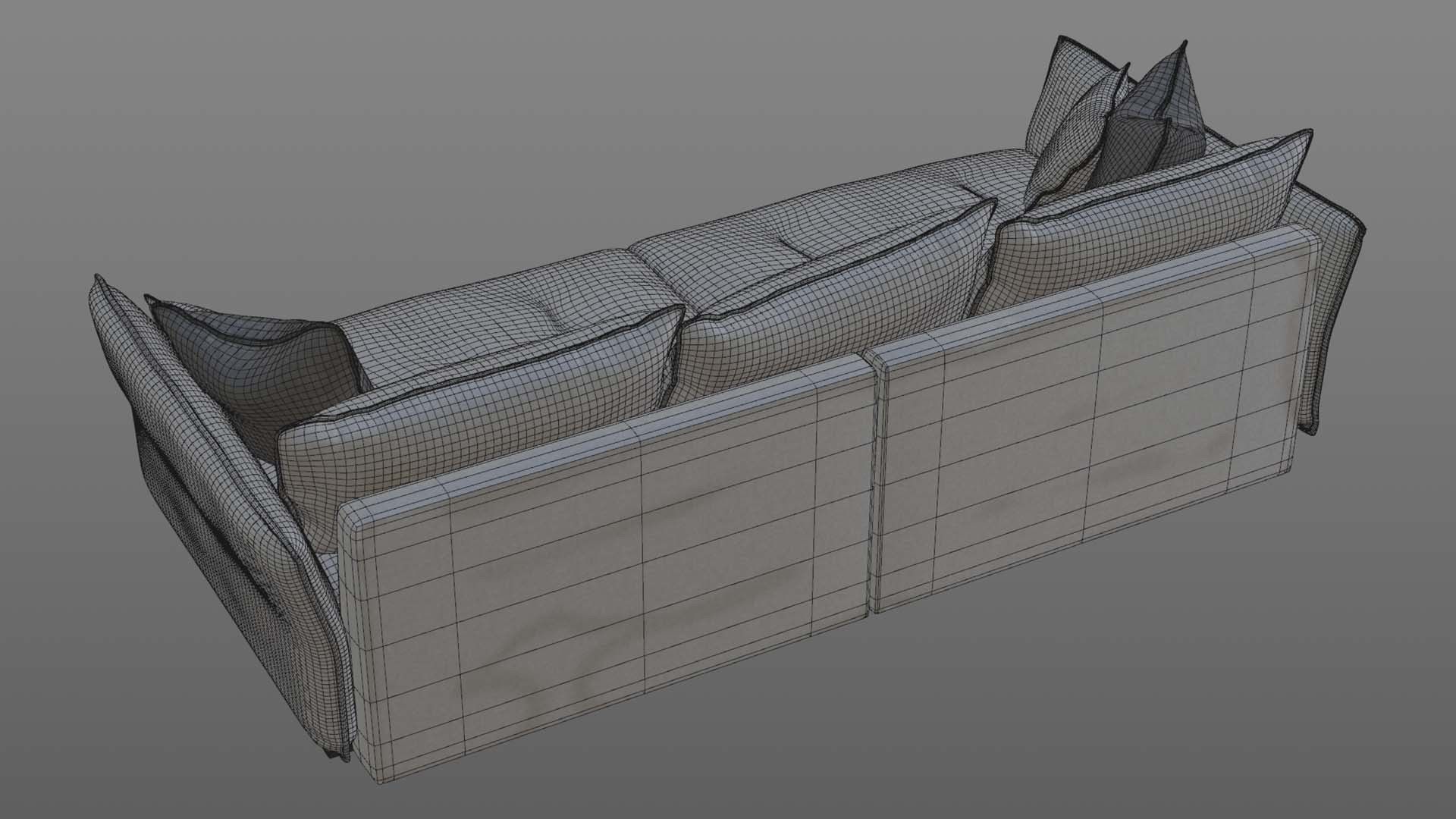 Big Sofa Palladio Low-poly 3D model_11