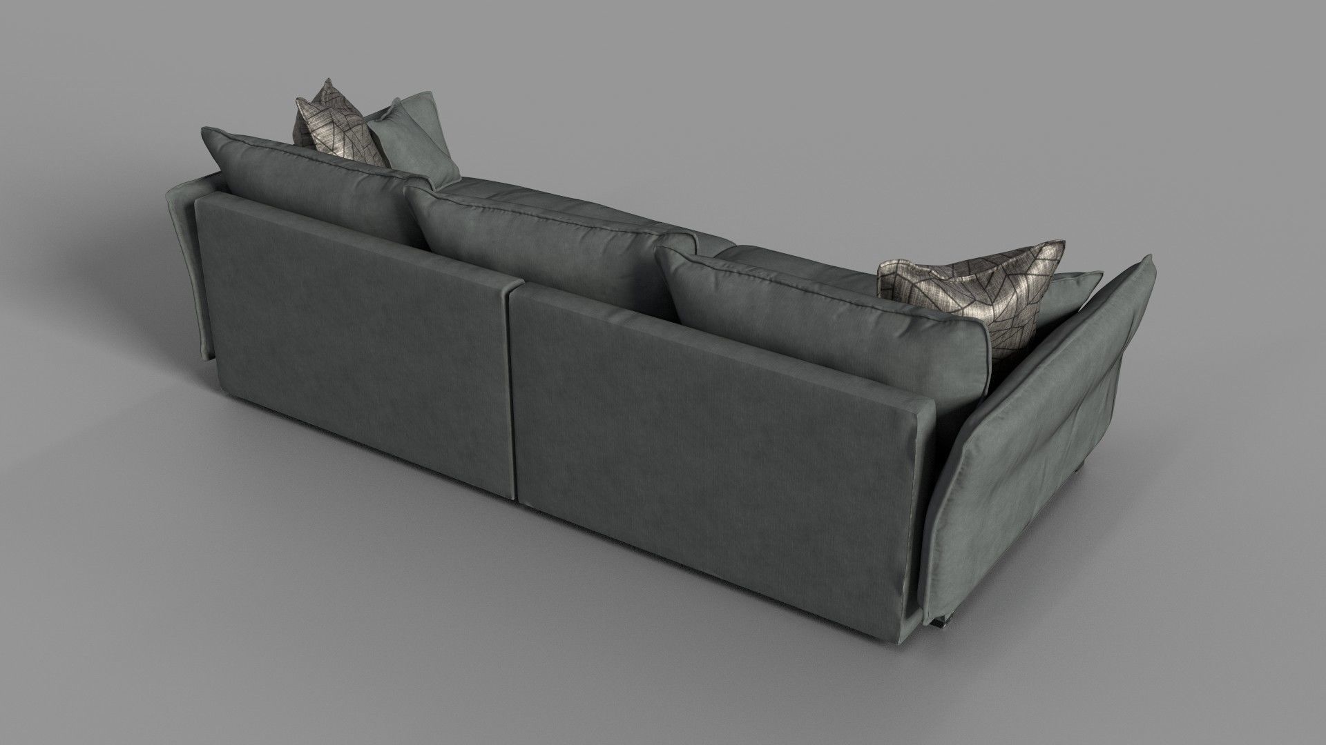 Big Sofa Palladio Low-poly 3D model_5