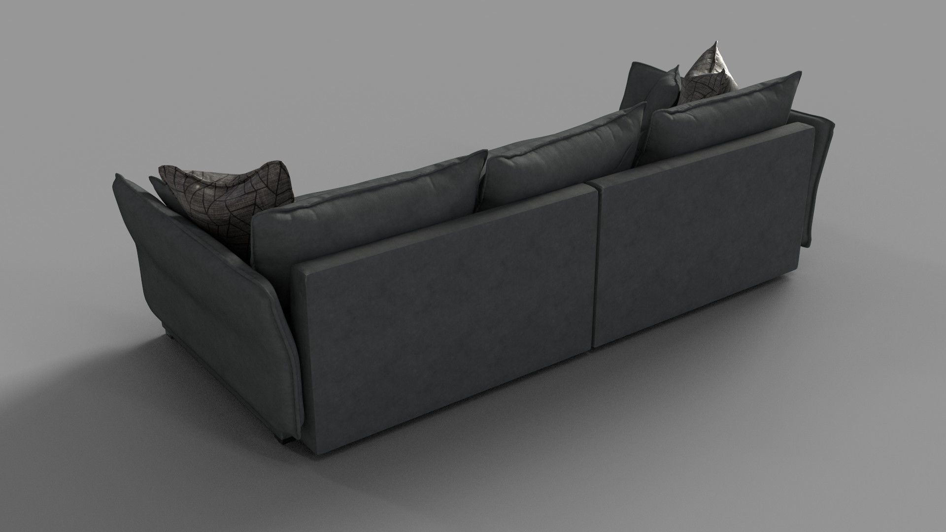 Big Sofa Palladio Low-poly 3D model_4