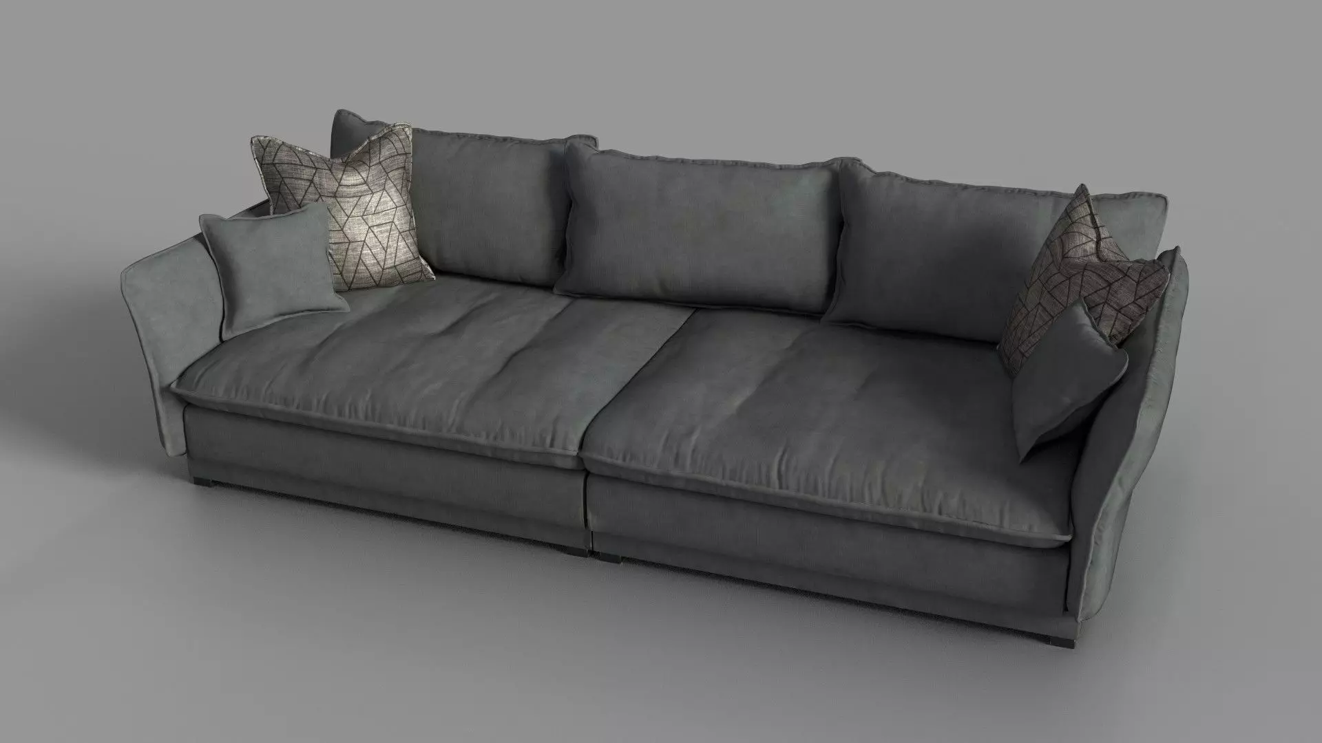 Big Sofa Palladio Low-poly 3D model_0