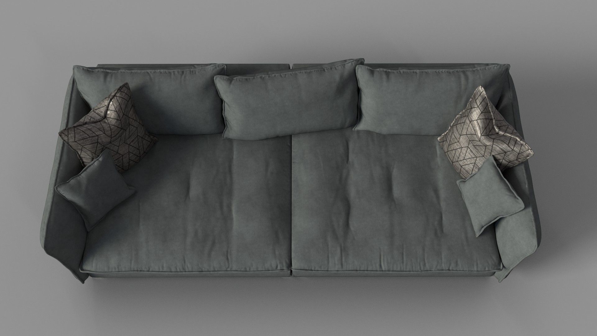Big Sofa Palladio Low-poly 3D model_6