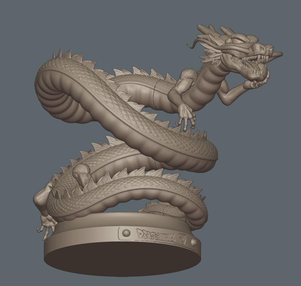 Dragonball Shenron Statue - STL 3d printing file 3D print model 3D print model_19
