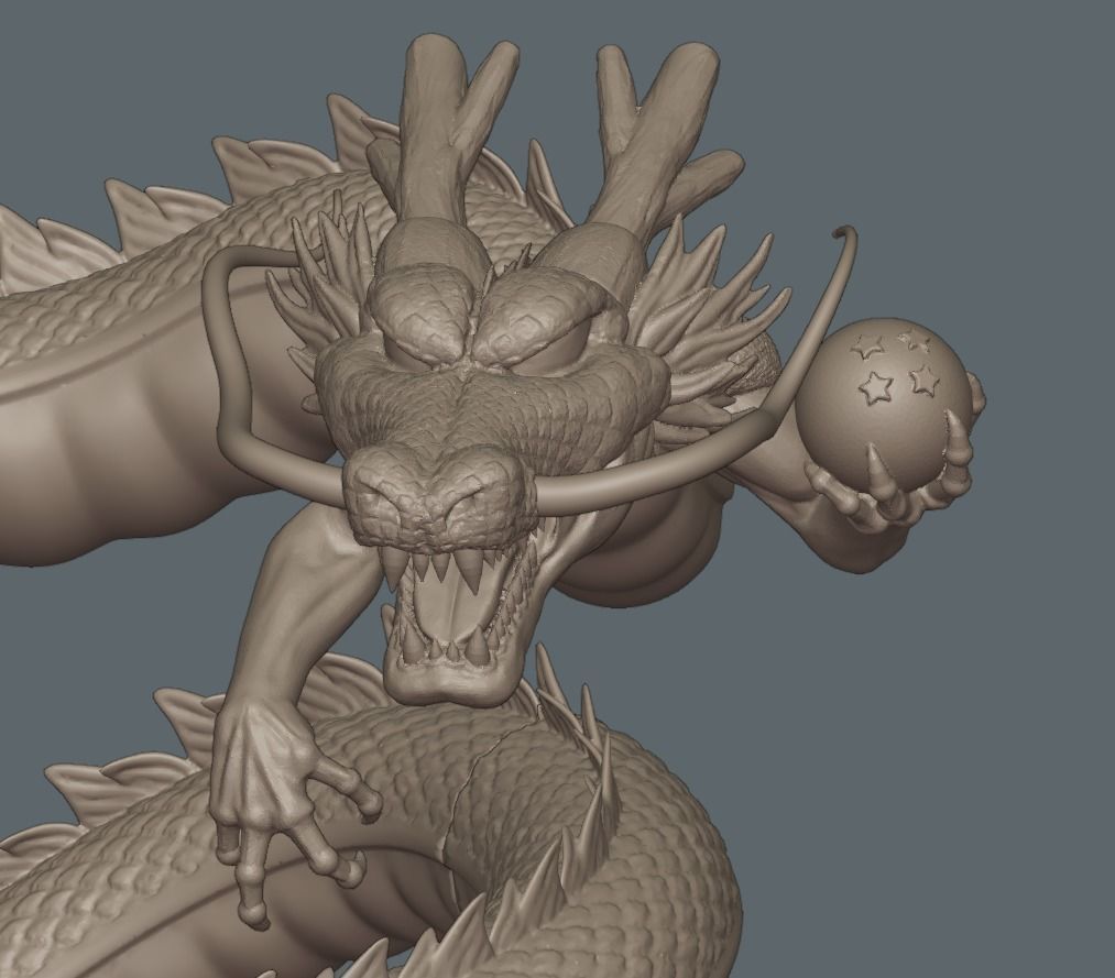 Dragonball Shenron Statue - STL 3d printing file 3D print model 3D print model_10