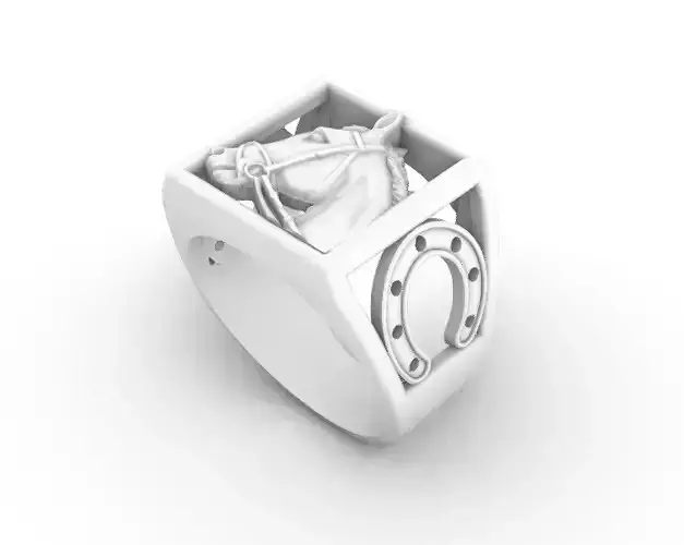 Horse ring 3D print model