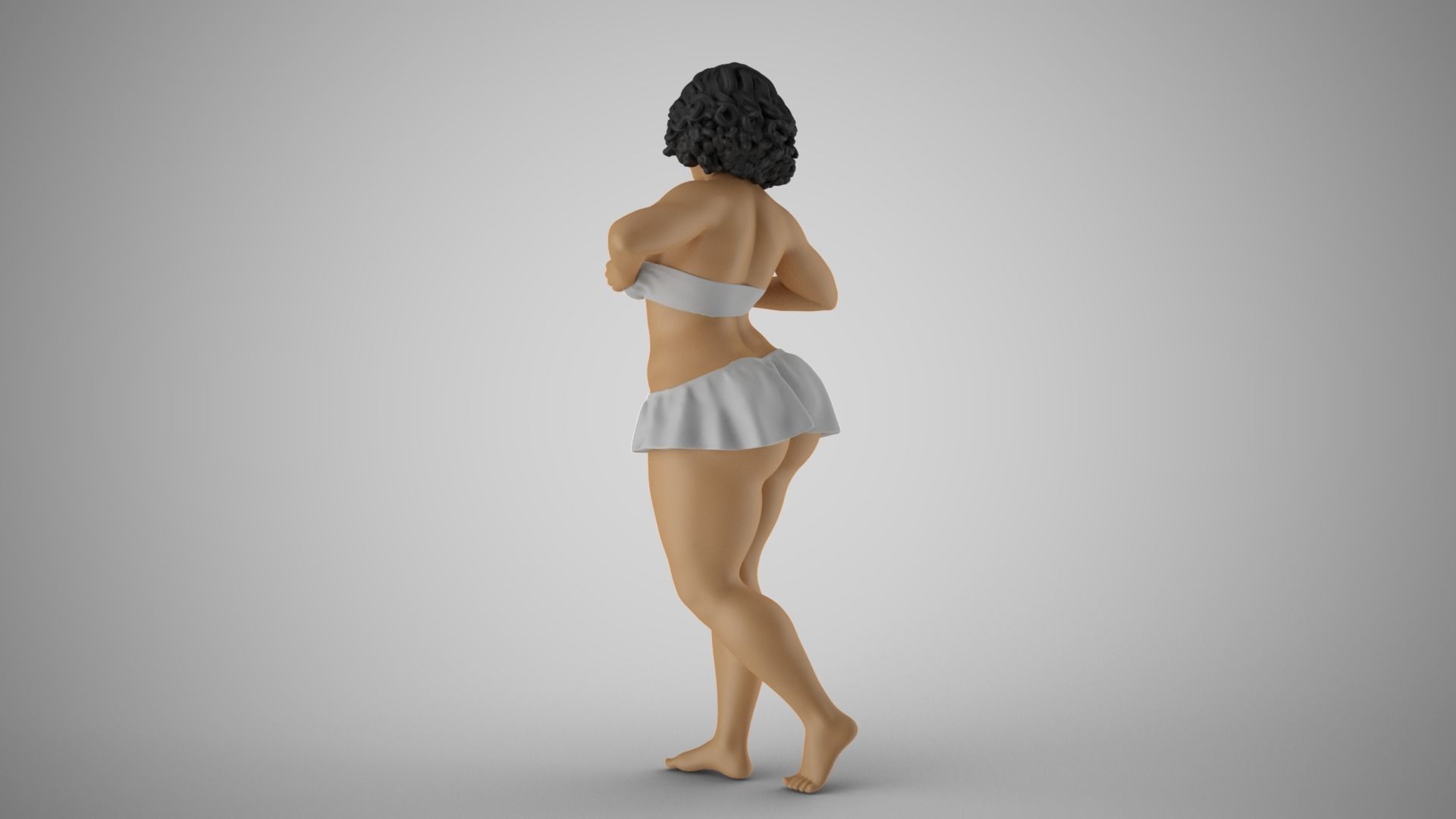 Bashful Girl 3D print model_8