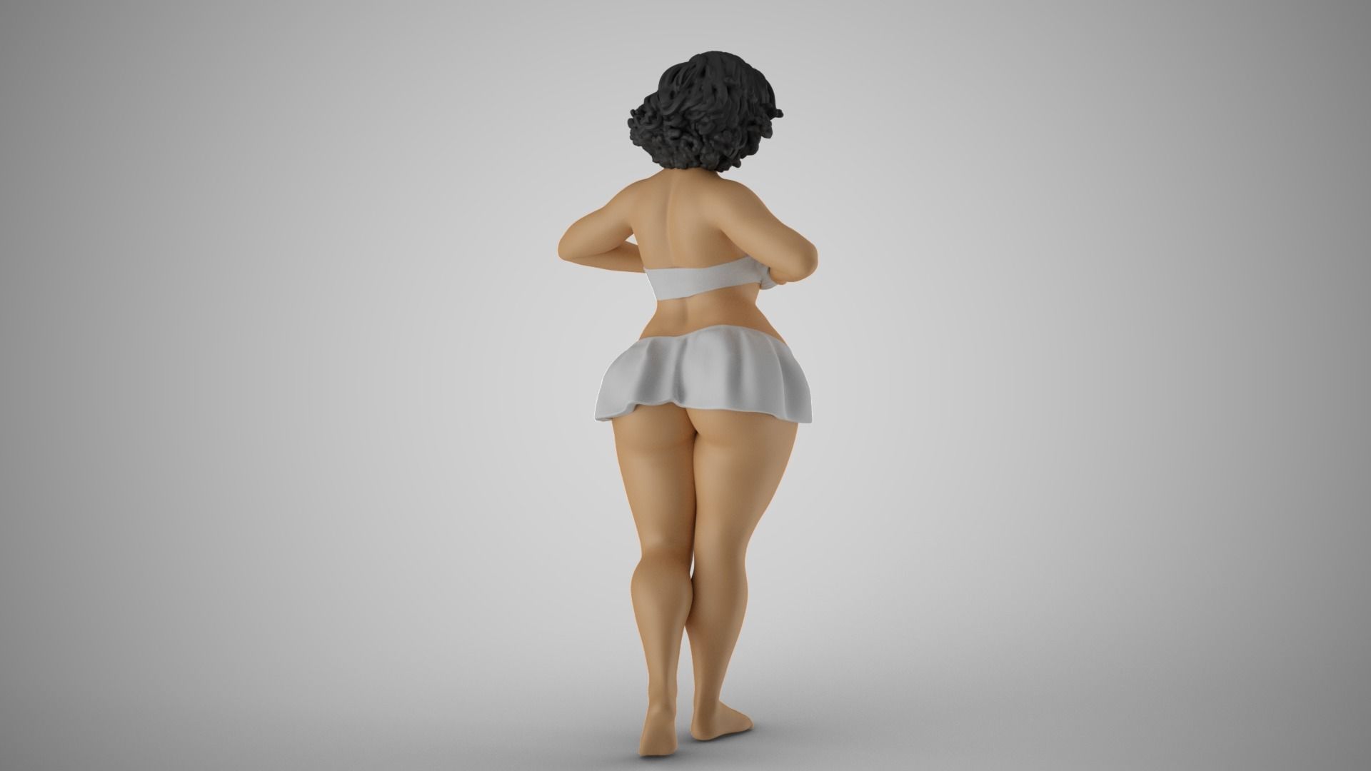 Bashful Girl 3D print model_6