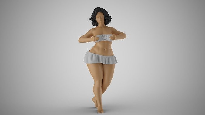 Bashful Girl 3D print model