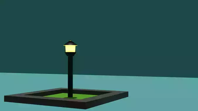 lamps street lamp in middle of square