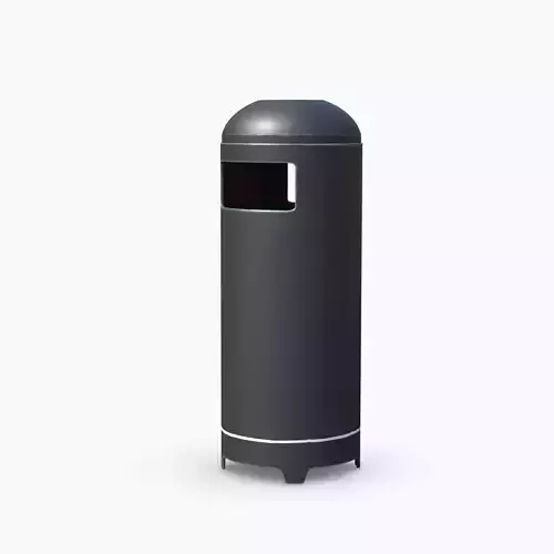 Cylinder Trashcan 3D model
