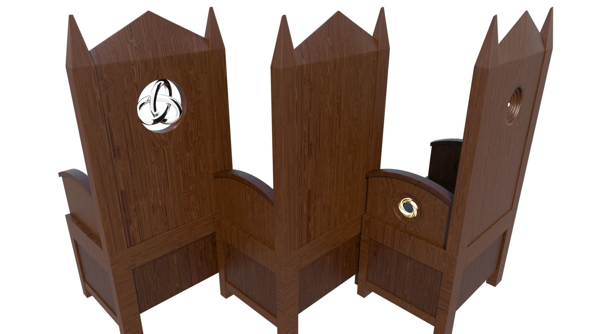 Old Chair Full Set 3D model_14