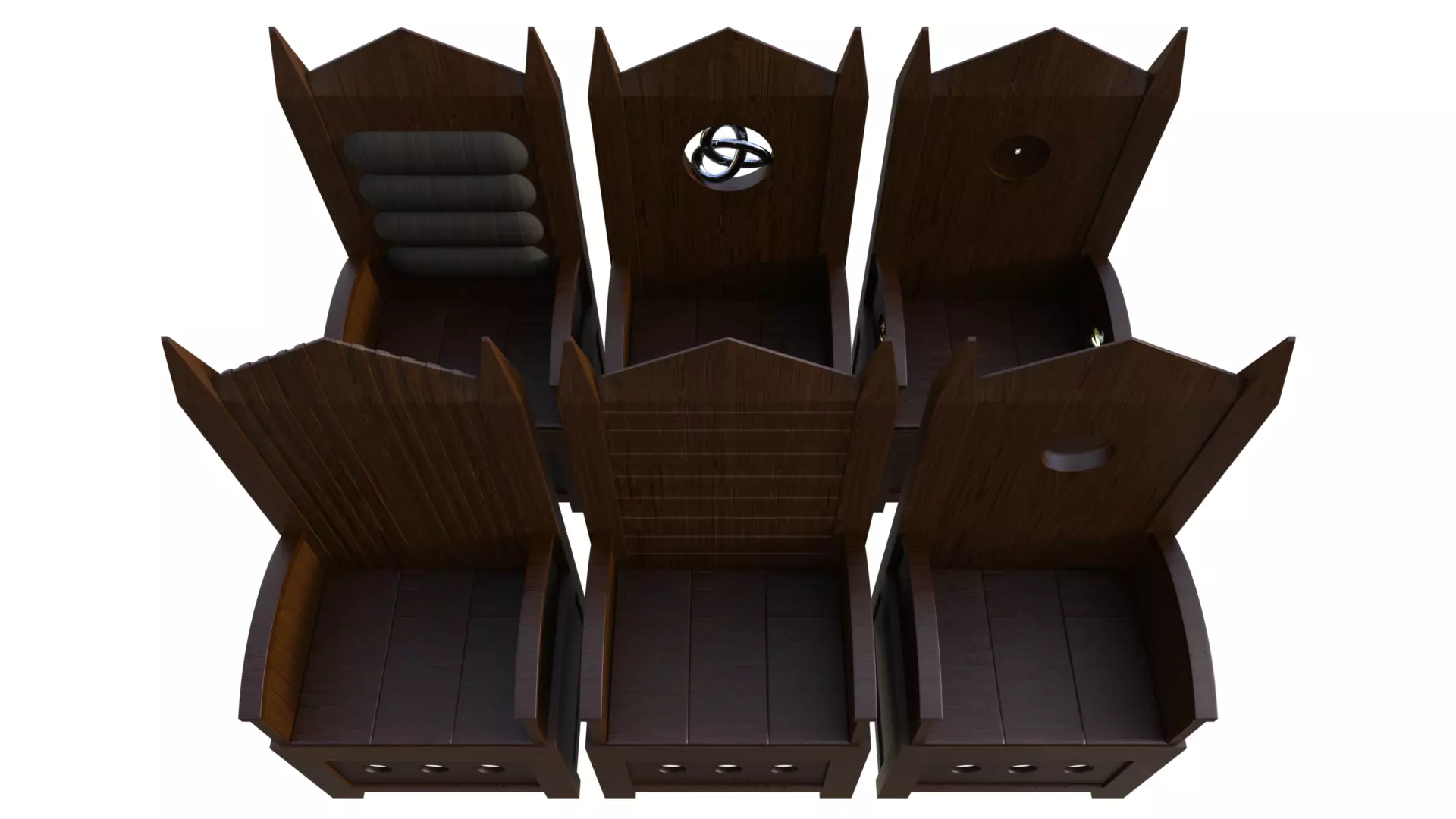 Old Chair Full Set 3D model_0