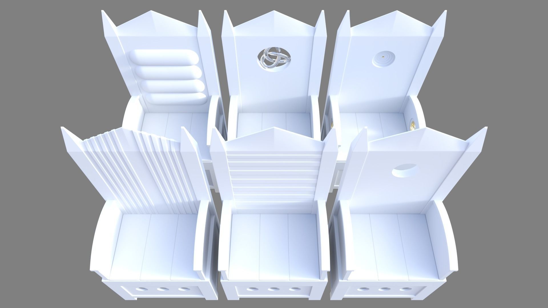 Old Chair Full Set 3D model_1