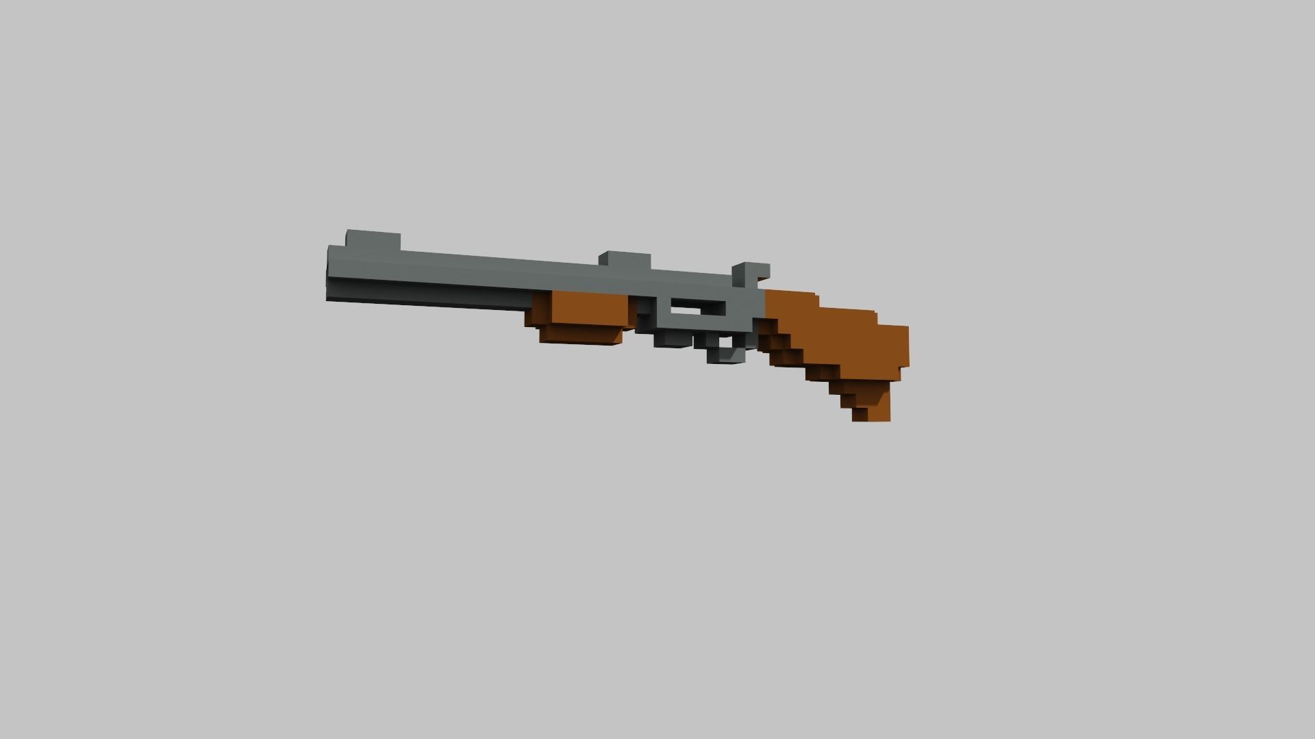 Pump Voxel Low-poly 3D model_12