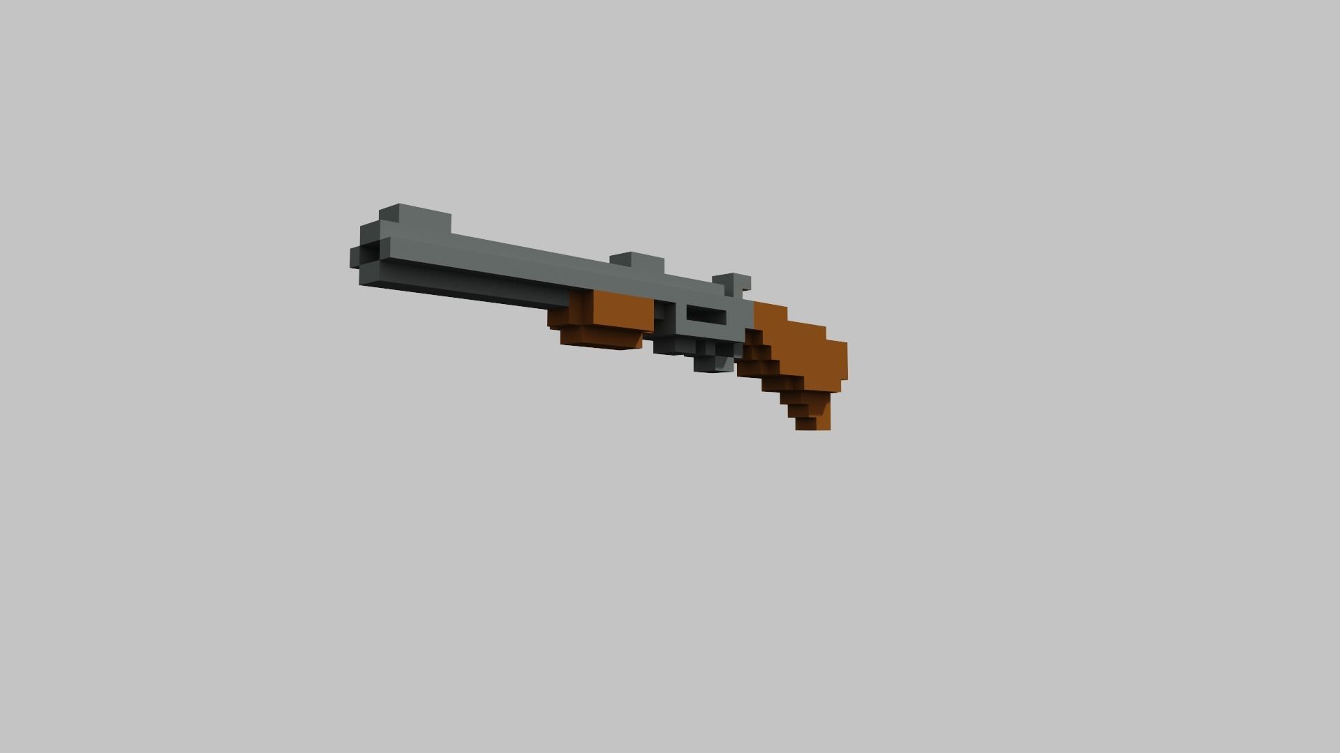 Pump Voxel Low-poly 3D model_10