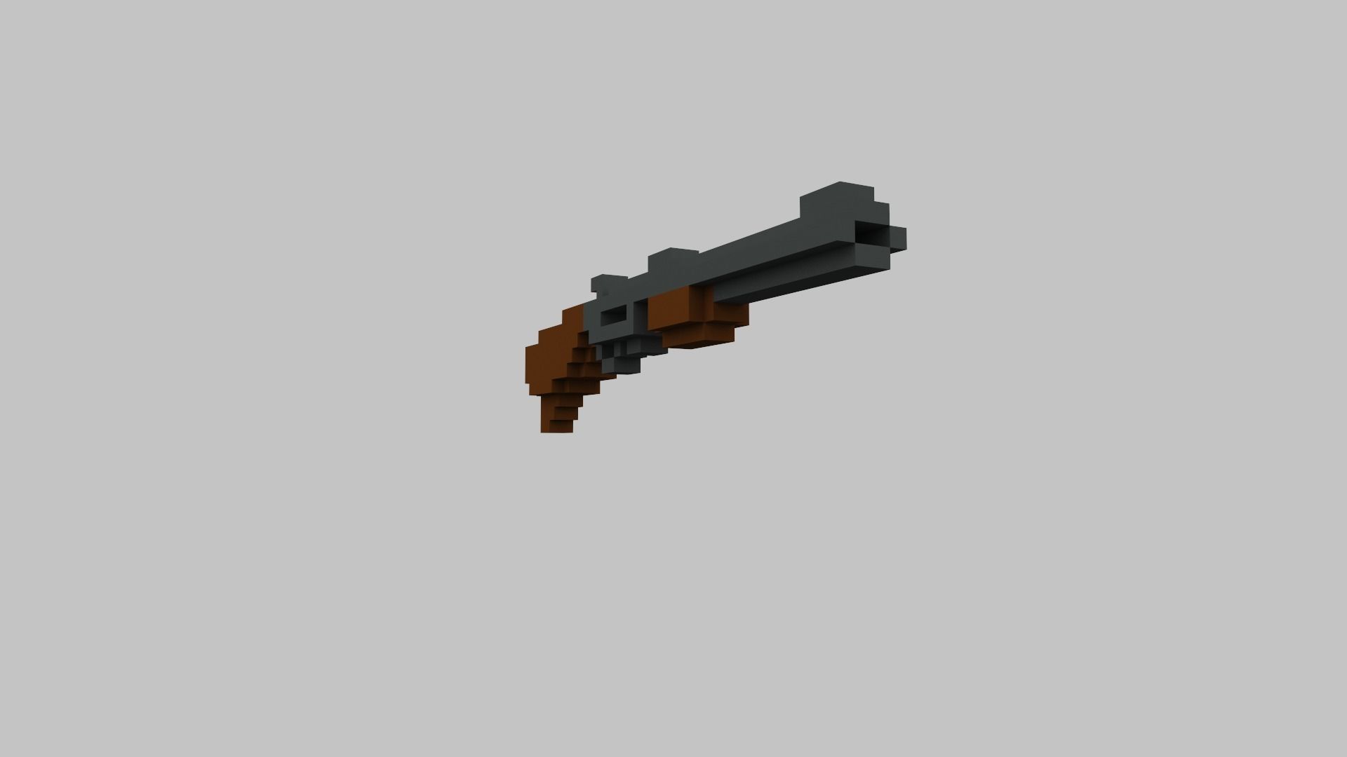 Pump Voxel Low-poly 3D model_4