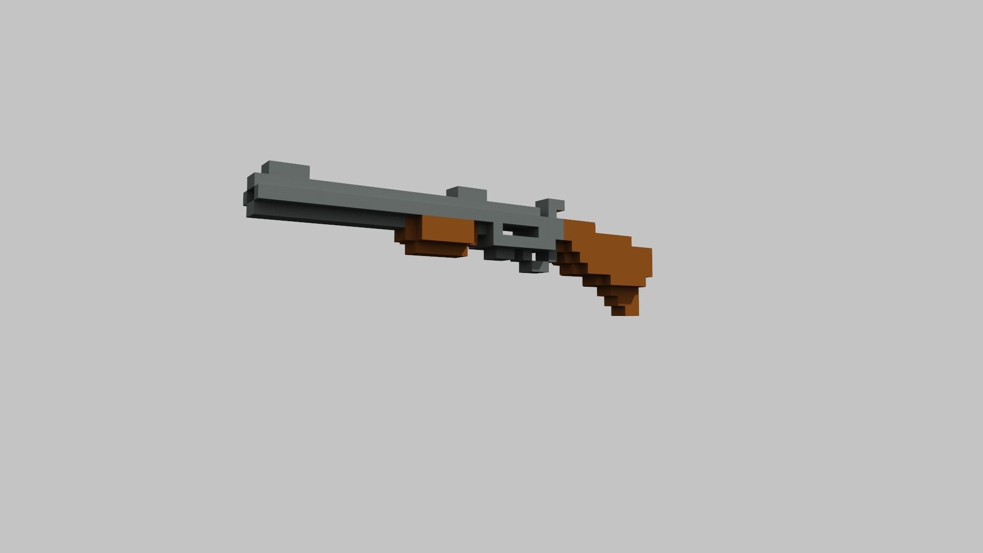 Pump Voxel Low-poly 3D model_11