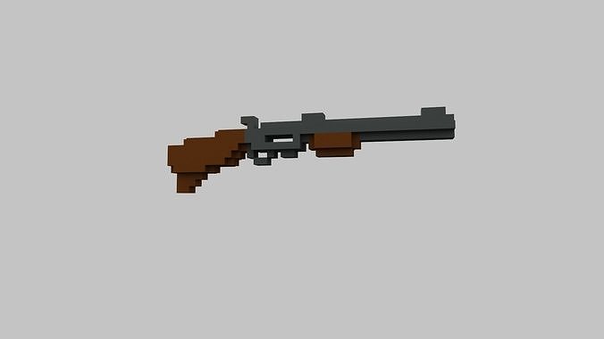 Pump Voxel Low-poly 3D model