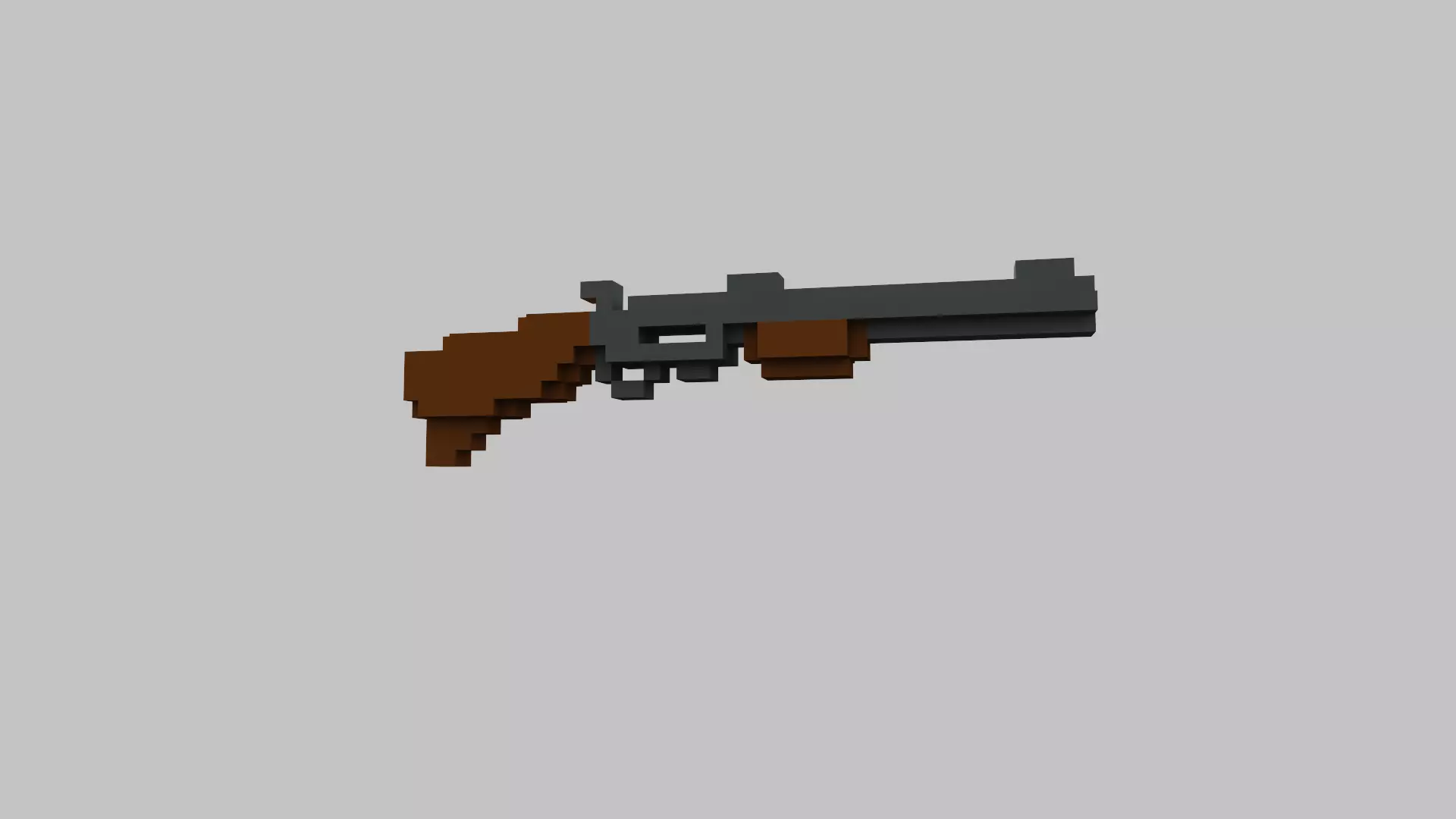 Pump Voxel Low-poly 3D model_0