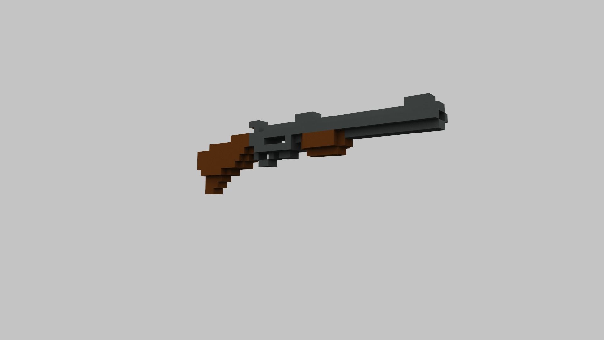 Pump Voxel Low-poly 3D model_2