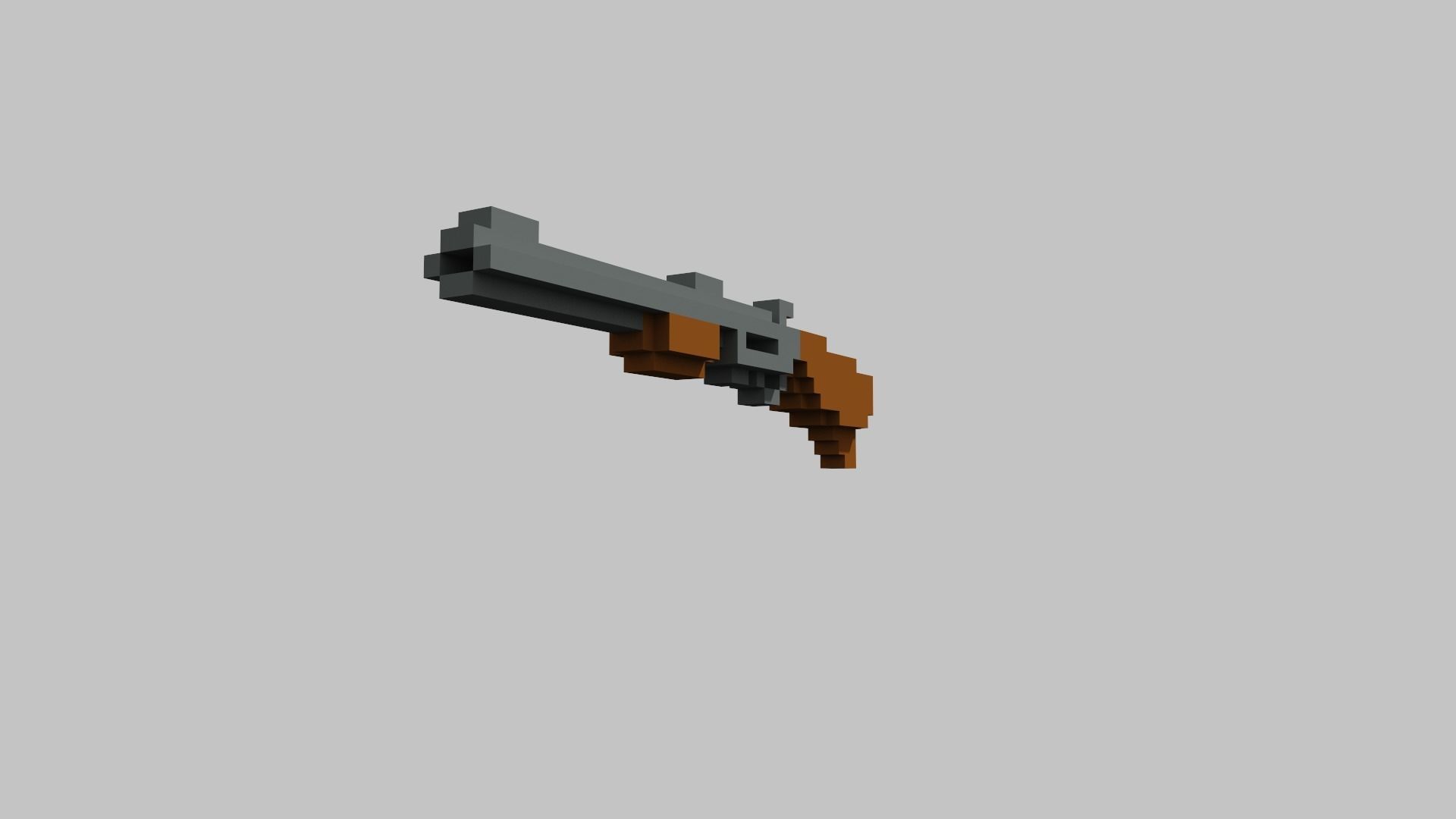 Pump Voxel Low-poly 3D model_9