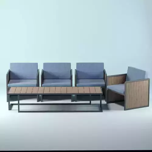 Exterior Table and Chair model