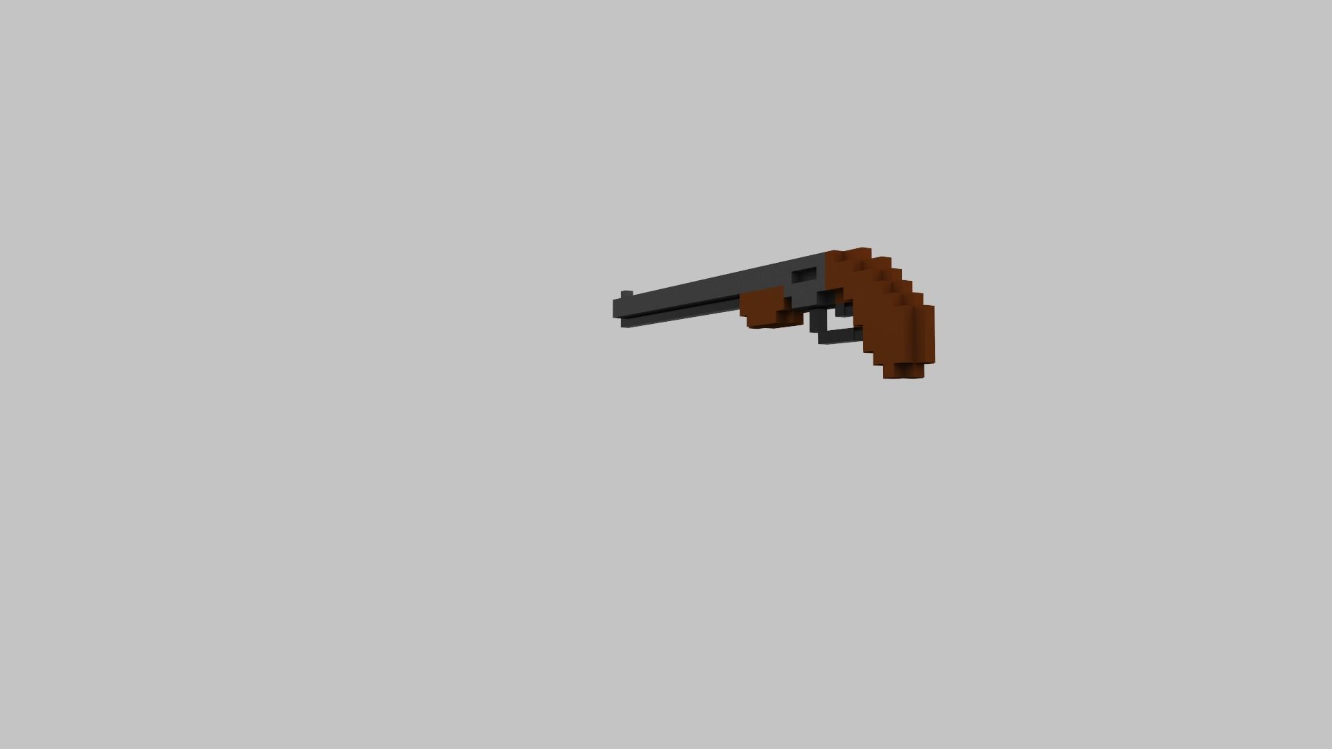 Shotgun Voxel Low-poly 3D model_20