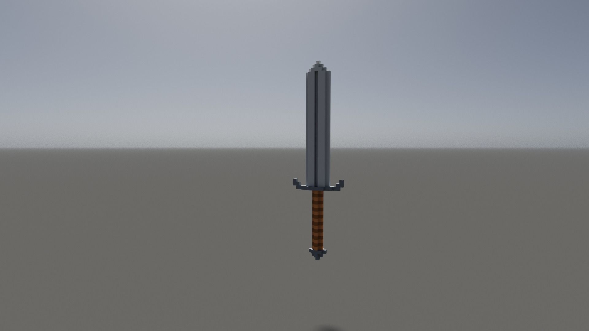 Sword Voxel Low-poly 3D model_17